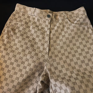 gucci logo jeans
